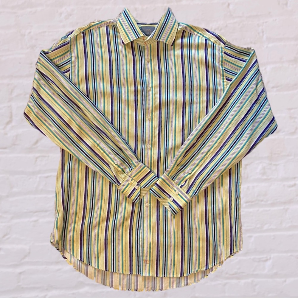 TD Men’s Multicolor Button Up Shirt